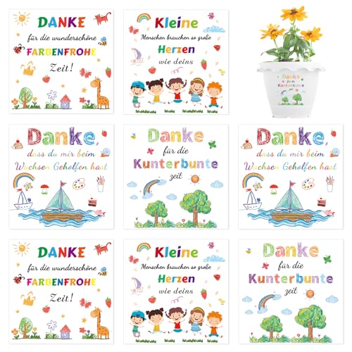 8 Stück Aufkleber für den Blumentopf, Dankeschön Aufkleber Danke, Dass du mir Beim Wachsen Geholfen Hast Aufkleber, Kindergarten Abschiedsgeschenk, Danke Erzieher Geschenke 8 Stück Aufkleber für den Blumentopf, Dankeschön Aufkleber Danke, Dass du mir Beim Wachsen Geholfen Hast Aufkleber, Kindergarten Abschiedsgeschenk, Danke Erzieher Geschenke von Tikplus