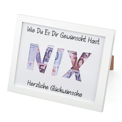 Tikplus 27x21cm Geldgeschenk Bilderrahmen, Holz Wunscherfüller Geldgeschenke, NIX Geldgeschenke, Geburtstag Geldgeschenk, NIX Bilderrahmen, für Festival Tikplus 27x21cm Geldgeschenk Bilderrahmen, Holz Wunscherfüller Geldgeschenke, NIX Geldgeschenke, Geburtstag Geldgeschenk, NIX Bilderrahmen, für Festival von Tikplus