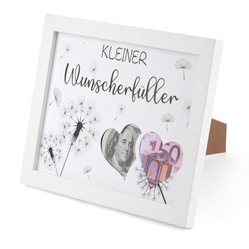 Tikplus 27x21cm Geldgeschenk Bilderrahmen, Holz Wunscherfüller Geldgeschenke, Weiß Pusteblume Geldgeschenke, Geburtstag Geldgeschenk, Pusteblume Bilderrahmen, für Glück, Festival usw. Tikplus 27x21cm Geldgeschenk Bilderrahmen, Holz Wunscherfüller Geldgeschenke, Weiß Pusteblume Geldgeschenke, Geburtstag Geldgeschenk, Pusteblume Bilderrahmen, für Glück, Festival usw. von Tikplus
