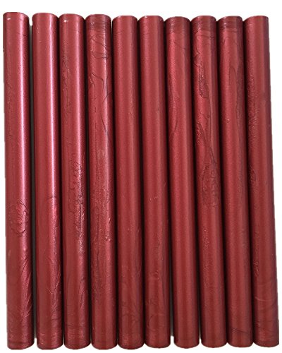 Tikwisdom 10pcs Siegelwachs-Stangen für Heißklebepistole, burgunderrot Tikwisdom 10pcs Siegelwachs-Stangen für Heißklebepistole, burgunderrot von Tikwisdom