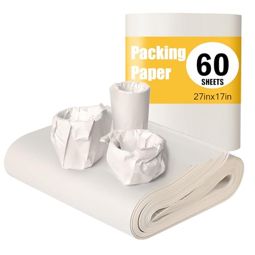 Packpapier, 60 Blatt, 70×38cm, Zeitungspapier Packpapier Zeitungspapier Umzug Papier 60 g/m² wickeln, gemacht für Umzug, Dekoration, Bastelarbeiten, Verpackung & Versand Seidenpapier von Tikxlafe