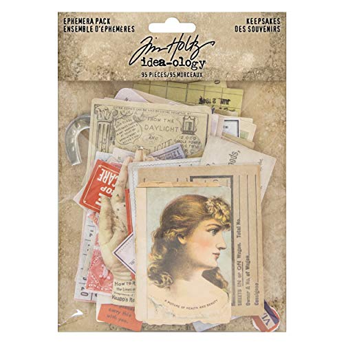 Tim Holtz Idea-ology 564021 Idea-Ology Ephemera-Pack – Andenken Kunsthandwerk, Papier, Mehrfarbig, Original Version von Tim Holtz Idea-ology