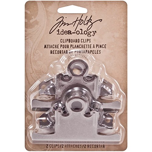 Tim Holtz Idea-ology Advantus Klammer für Klemmbrett, 2 Stück, Silber von Tim Holtz Idea-ology