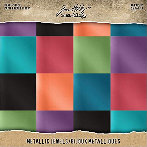 Tim Holtz Idea-ology 559003 Kraft-Stock Mtllic Jewels Bedrucktes Papier, metallisch, Large Tim Holtz Idea-ology 559003 Kraft-Stock Mtllic Jewels Bedrucktes Papier, metallisch, Large von Tim Holtz Idea-ology