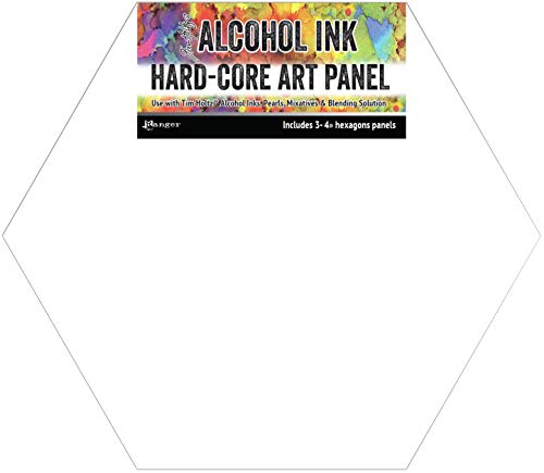 Tim Holtz - Ranger TAC69737 Alchol Ink Art Panels 10,2 cm Sechskant, Einheitsgröße von Tim Holtz - Ranger