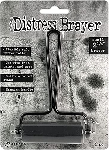 Tim Holtz - Ranger TDA75547 Distress Brayer, klein, grau, 2.25 inches von Ranger