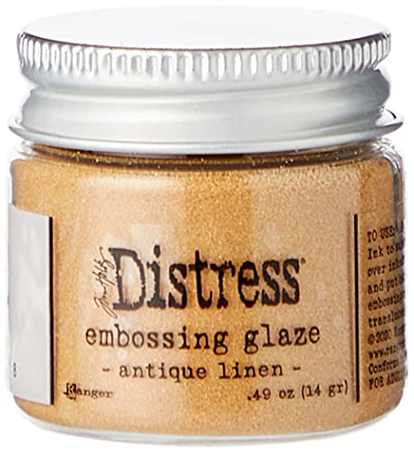 Tim Holtz - Ranger Ranger-Tim Holtz Distress Embossing Glaze Linen 621820 Prägefolie, Antiqu Effekt, Leinen in Antikoptik, Einheitsgröße Tim Holtz - Ranger Ranger-Tim Holtz Distress Embossing Glaze Linen 621820 Prägefolie, Antiqu Effekt, Leinen in Antikoptik, Einheitsgröße von Ranger