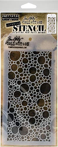 Tim Holtz - Stampers Anon THS138 BUBBLES Tim holtz Stencil Schicht-Blasen, Blasenschicht, Einheitsgröße von Tim Holtz