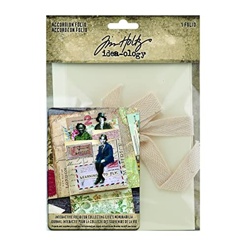 Tim Holtz TH94215 Akkordeon-Folie Basteln mit Papier, Weiß von Advantus