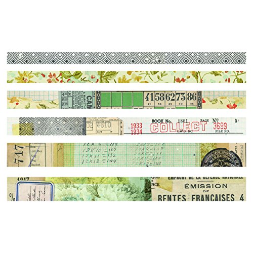 Advantus Tim Holtz Washi-Klebeband, mehrfarbig, Größe M von Advantus