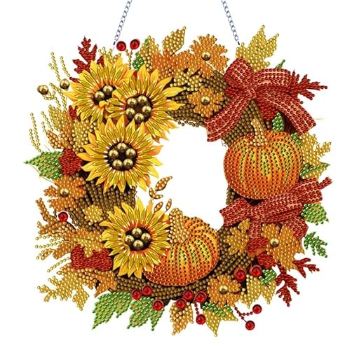 5D Herbst Deko Diamond Painting Türkranz, DIY Herbst Türkranz Diamond Painting Anhänger Mit Kette Herbstdeko Kürbis Ahornblatt Und Sonnenblume Halloween Kürbis Deko Diamant Malerei 5D Herbst Deko Diamond Painting Türkranz, DIY Herbst Türkranz Diamond Painting Anhänger Mit Kette Herbstdeko Kürbis Ahornblatt Und Sonnenblume Halloween Kürbis Deko Diamant Malerei von Timasser