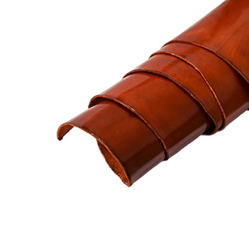 Lederreste, Pflanzlich gegerbt, Vollnarbiges Rindsleder, 1,2-1,6mm (3-4oz) Dicke, für Basteln, Werkzeug, Nähen, Hobby, Werkstatt, Handarbeit von Time Resistance
