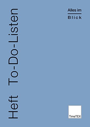 TimeTEX Heft To-Do-Listen - Alles im Blick - A4 - Heft - Violettblau - 10851 - Schulnotenheft von TimeTEX