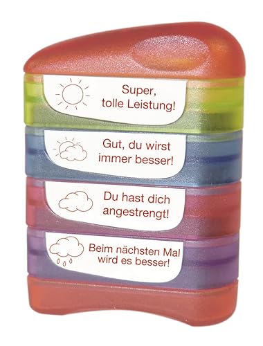 TimeTEX - Siebdruck-Stempel"Perpetuum", 4 Stempel Set - Super, tolle Leistung!", "Gut, du wirst immer besser!", "Du hast dich angestrengt!", "Beim nächsten Mal wird es besser! - 62999 TimeTEX - Siebdruck-Stempel"Perpetuum", 4 Stempel Set - Super, tolle Leistung!", "Gut, du wirst immer besser!", "Du hast dich angestrengt!", "Beim nächsten Mal wird es besser! - 62999 von TimeTEX