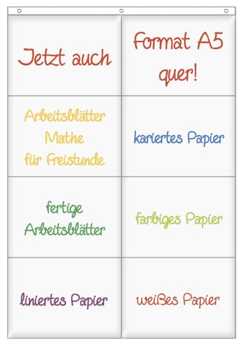 TimeTex Hänge-Taschen mit Haken, A5, 8 Stück Quer TimeTex Hänge-Taschen mit Haken, A5, 8 Stück Quer von TimeTEX