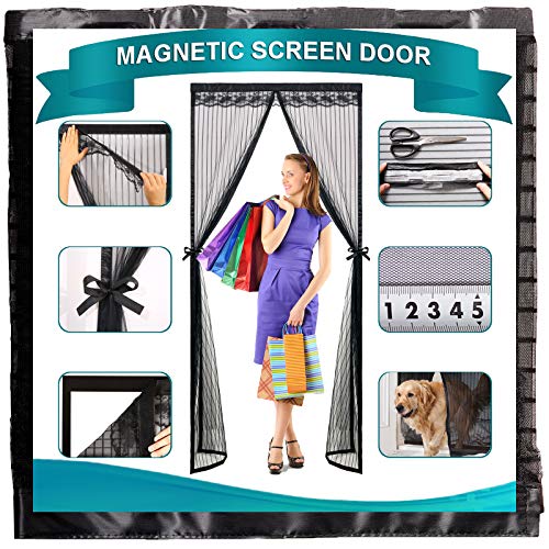 Timizi Fliegengitter Magnet Tür 70x220cm, Insektenschutz Fliegennetz Magnetische Adsorption Moskitonetz Magnetverschluss Volle GrößE, für Balkontür Terrassentür. - Schwarz Timizi Fliegengitter Magnet Tür 70x220cm, Insektenschutz Fliegennetz Magnetische Adsorption Moskitonetz Magnetverschluss Volle GrößE, für Balkontür Terrassentür. - Schwarz von Timizi