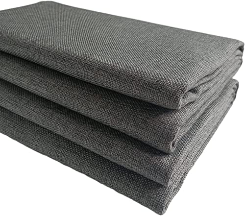 Dicker Slub Hanfstoff, Leinenstoff, für Sofa, Stuhl, Polstermöbel, Dunkelgrau, 150 x 300 cm von TinaKim