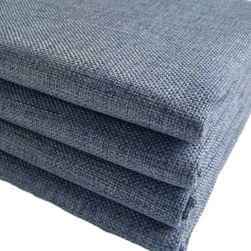 TinaKim Dicker Polsterstoff, zum Neupolstern von Stuhl- und Sofabezügen, Kunstleinen-Stoffmaterial (Grau Blau 16, 1 Yard (57 x 36 Zoll)) von TinaKim