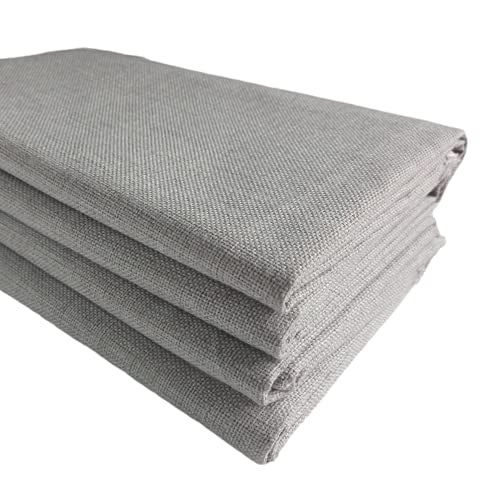 TinaKim Polsterstoff, für Sofas, Stühle, Leinenstoff, Grau 4, 2 m (150 x 200 cm) von TinaKim