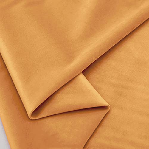 TinaKim Polsterstoff für Couch, Sofa, Stuhlbezug, Samtmaterial, Breite 150 cm (Meterware, 44 Aprikose) von TinaKim