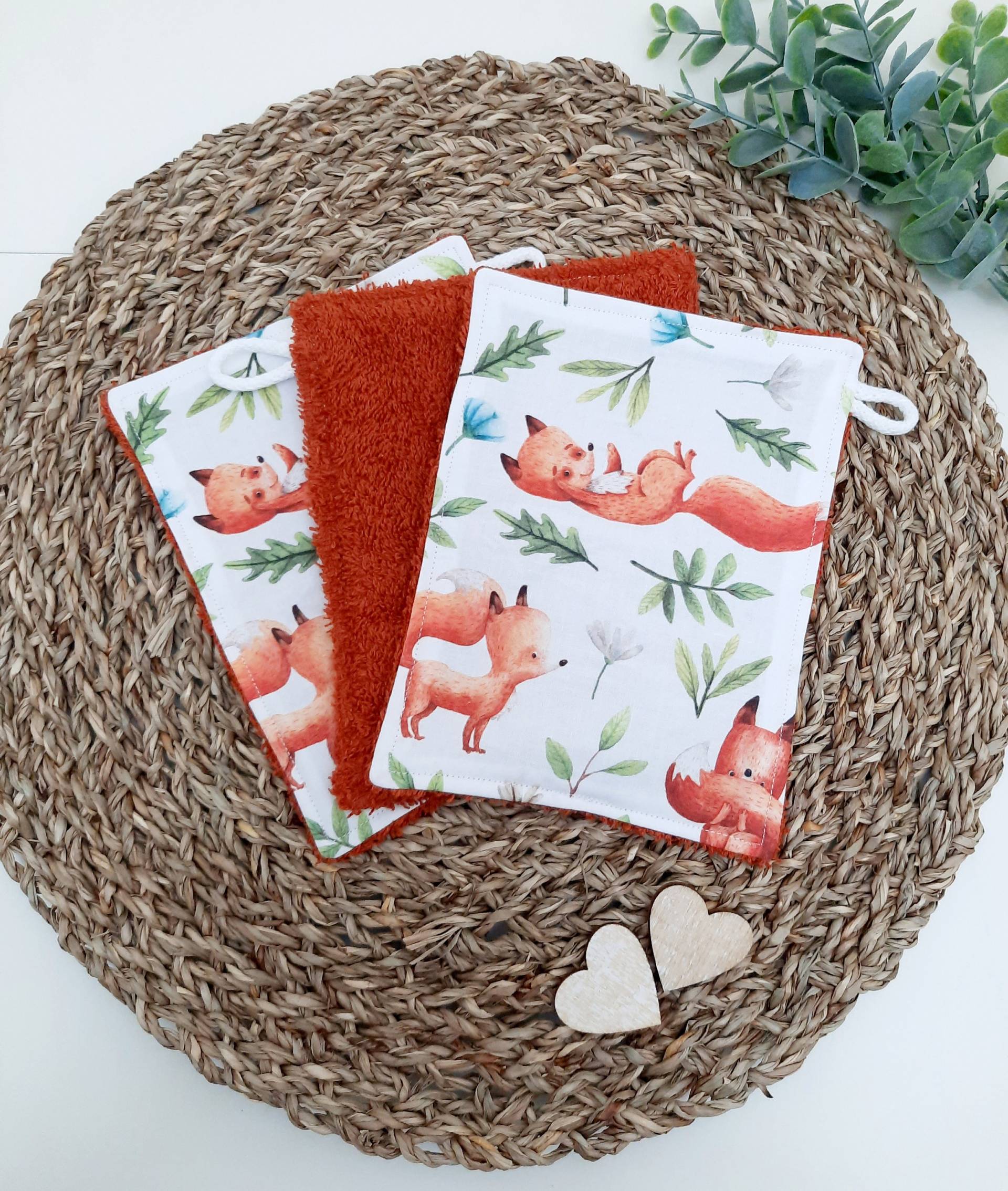 Fuchs Waschlappen Set, Frotteewaschlappen, Waschlappen, Babywaschlappen, Wieder Verwendbar Und Nachhaltig Fuchs Waschlappen Set, Frotteewaschlappen, Waschlappen, Babywaschlappen, Wieder Verwendbar Und Nachhaltig von TinasCharmelli