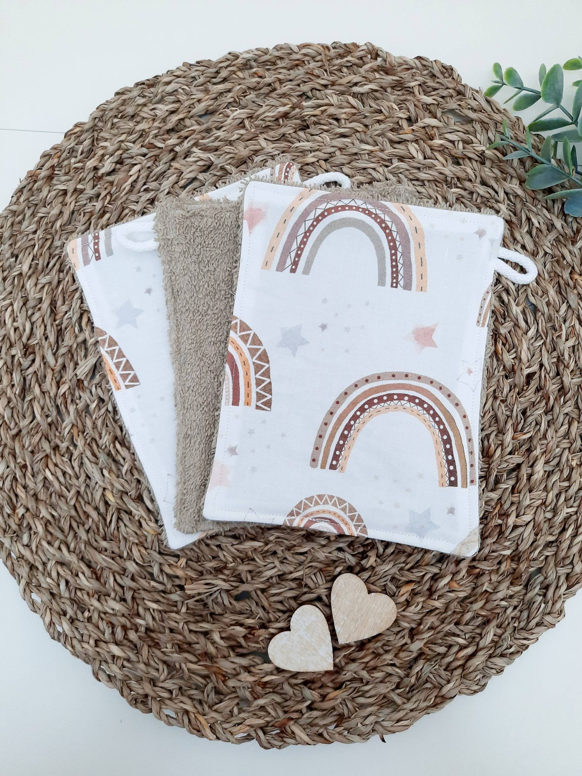 Waschlappen Set, Frotteewaschlappen, Boho Regenbogen Braun, Waschlappen, Babywaschlappen, Wieder Verwendbar Und Nachhaltig Waschlappen Set, Frotteewaschlappen, Boho Regenbogen Braun, Waschlappen, Babywaschlappen, Wieder Verwendbar Und Nachhaltig von TinasCharmelli