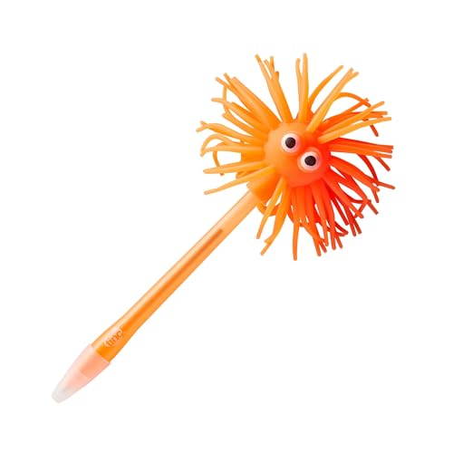 Tinc Fuzzy-Kugelschreiber mit Deckel aus Silikon, Orange von Tinc