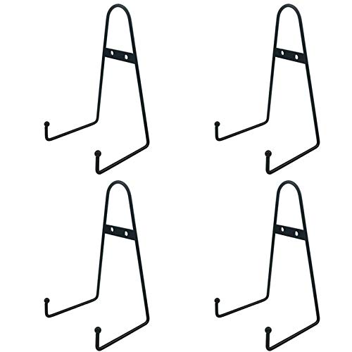 20,3 cm große schwarze Metall-Wandhalterung, Staffelei, Telleraufhänger, vertikaler Tellerständer, Bilderrahmen-Ständer für die Wand 20,3 cm große schwarze Metall-Wandhalterung, Staffelei, Telleraufhänger, vertikaler Tellerständer, Bilderrahmen-Ständer für die Wand von Tincogo