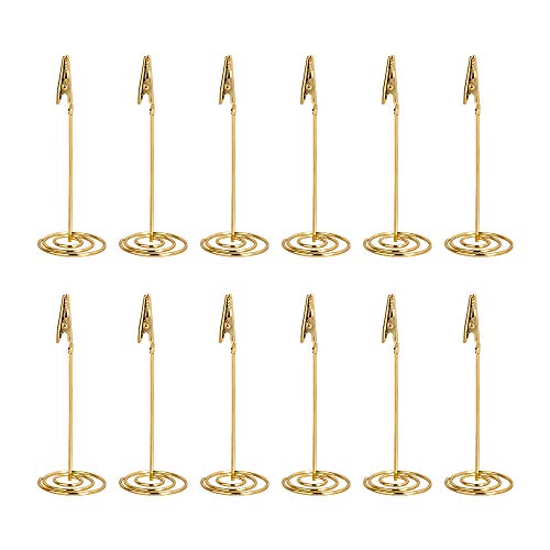 Tincogo 12 Stück Gold Memo Clip Halter Ständer Foto Clip Halter büroklammern Halter für Hochzeits Geburtstags Party Dekor / Büro Klipp Gebrauch Tincogo 12 Stück Gold Memo Clip Halter Ständer Foto Clip Halter büroklammern Halter für Hochzeits Geburtstags Party Dekor / Büro Klipp Gebrauch von Tincogo