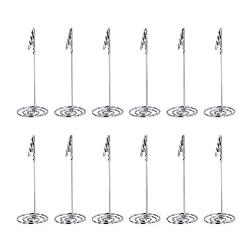 Tincogo 12 Stück Silber Memo Clip Halter Ständer Foto Clip Halter büroklammern Halter für Hochzeits Geburtstags Party Dekor/Büro Klipp Gebrauch Tincogo 12 Stück Silber Memo Clip Halter Ständer Foto Clip Halter büroklammern Halter für Hochzeits Geburtstags Party Dekor/Büro Klipp Gebrauch von Tincogo