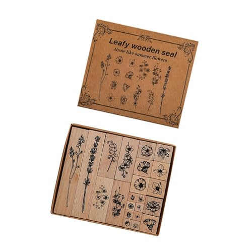 22 Stück Vintage Holzstempel Blume Gummi Scrapbooking für Kartenherstellung Tagebuch Planer Scrapbooking Gummistempel zum Basteln 22 Stück Vintage Holzstempel Blume Gummi Scrapbooking für Kartenherstellung Tagebuch Planer Scrapbooking Gummistempel zum Basteln von TingHaoO