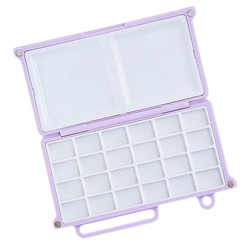 24 Farben Aquarelltablett Palette Aquarell Farbkasten mit Palette Aquarelltablett Dosen für Ölmalerei von TingHaoO