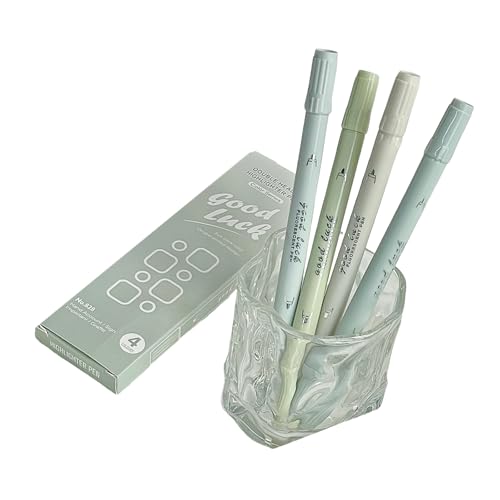 4 Stück Doppelkopf-Textmarker, Bibelmarker, Stifte, Marker, Malen zum Lernen und Arbeiten von TingHaoO