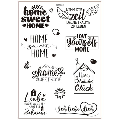 Aufkleber mit Aufschrift "German Blessing", Wassertransfer-Aufkleber für Keramikbecher, Glaswaren, Holzmöbel, zum Aufreiben von Folientransfers von TingHaoO