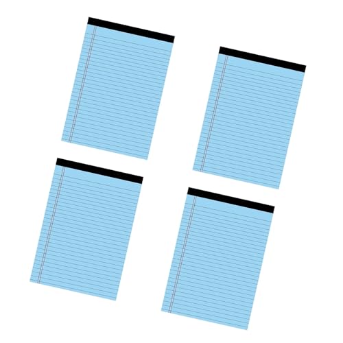 Bunte Notizblöcke, liniert, 50 Blatt pro Block, Briefgröße, Schreibblöcke für die tägliche Planung, Notizen, Tagebuch, Schreibblock-Set, 4 Stück von TingHaoO