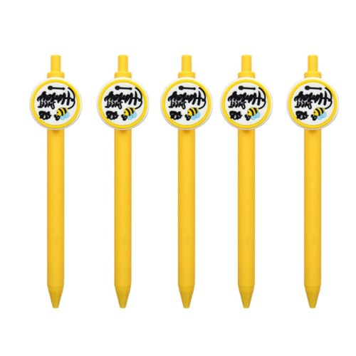 Cartoon-Kugelschreiber, schwarze Tinte, einziehbar, für Tagebuch, Schreiben, Notizen, Bürobedarf, Ball für Krankenschwestern, 5 Stück Cartoon-Kugelschreiber, schwarze Tinte, einziehbar, für Tagebuch, Schreiben, Notizen, Bürobedarf, Ball für Krankenschwestern, 5 Stück von TingHaoO