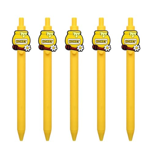Cartoon-Kugelschreiber, schwarze Tinte, einziehbar, für Tagebuch, Schreiben, Notizen, Bürobedarf, Ball für Krankenschwestern, 5 Stück Cartoon-Kugelschreiber, schwarze Tinte, einziehbar, für Tagebuch, Schreiben, Notizen, Bürobedarf, Ball für Krankenschwestern, 5 Stück von TingHaoO