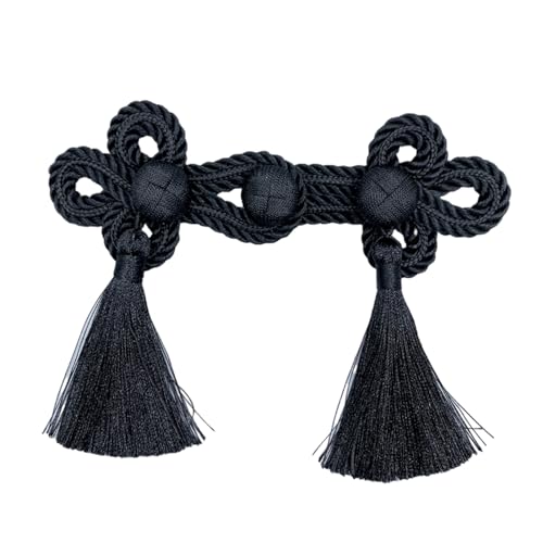 Chinesischer Fransen-Nähknopf, Cheongsam-Knöpfe, exquisite Handwerkskunst, geeignet für Mode-Enthusiasten jeden Alters, chinesische Knotenknöpfe, Hemdverschluss Chinesischer Fransen-Nähknopf, Cheongsam-Knöpfe, exquisite Handwerkskunst, geeignet für Mode-Enthusiasten jeden Alters, chinesische Knotenknöpfe, Hemdverschluss von TingHaoO