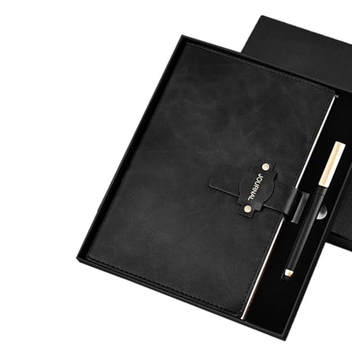 Hardcover-Notizbuch, Tagebuch mit 224 Seiten, liniert, College, liniert, Leder, dicke Notizblöcke zum Schreiben, Notizen, Tagesplaner von TingHaoO