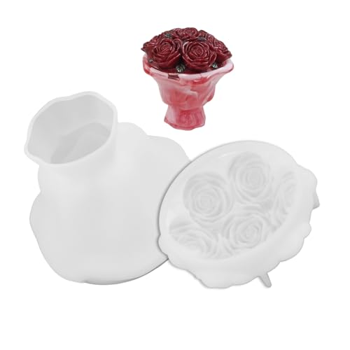 Mehrzweck-Silikon-Bastelform, Blumenstrauß, Schmuckhalter, Form für Ringe, Organizer, Valentinstagsgeschenke und Party-Dekorationen, Epoxidharz, Guss, Schmuck-Organizer Mehrzweck-Silikon-Bastelform, Blumenstrauß, Schmuckhalter, Form für Ringe, Organizer, Valentinstagsgeschenke und Party-Dekorationen, Epoxidharz, Guss, Schmuck-Organizer von TingHaoO