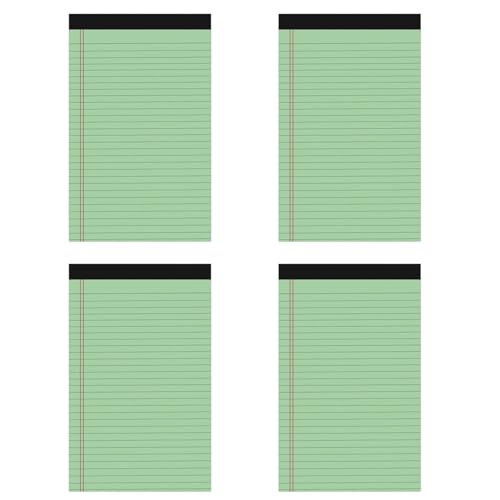 Notizblock, reißbar, für Rechtskratzbuch, Schreibpapier, Schulbedarf, reißbar, liniert, Taschennotizblöcke, 4 Stück von TingHaoO