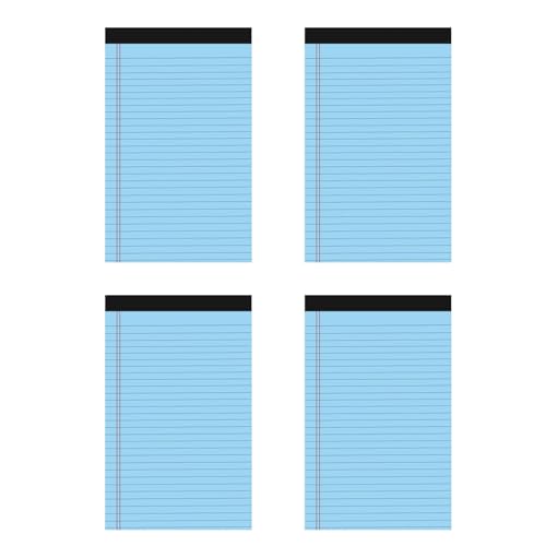 Notizblock, reißbar, für Rechtskratzer, Schreibpapier, Schulbedarf, reißbar, liniert, Taschennotizblöcke, 4 Stück von TingHaoO