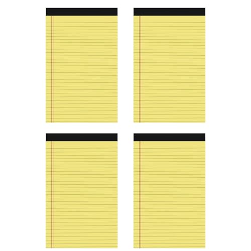 Notizblock, reißbar, für Rechtskratzer, Schreibpapier, Schulbedarf, reißbar, liniert, Taschennotizblöcke, 4 Stück von TingHaoO