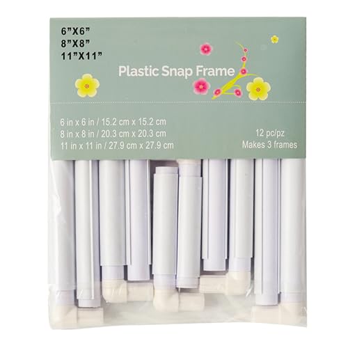 Quadratischer Stickrahmen in 3 Größen, Kreuze, Stickrahmen, PVC-Clip-Rahmen für Bastler von TingHaoO