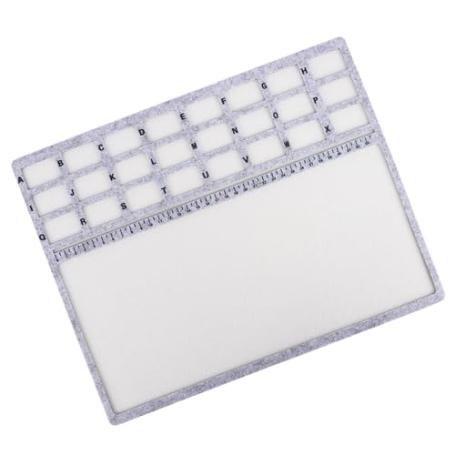 Rutschfeste Perlenmatte mit Filzoberflächen und Messmarkierungen – Schmuckherstellungs-Tablett für Perlenorganisation und Basteln, vielseitig einsetzbare Schmuckherstellung Rutschfeste Perlenmatte mit Filzoberflächen und Messmarkierungen – Schmuckherstellungs-Tablett für Perlenorganisation und Basteln, vielseitig einsetzbare Schmuckherstellung von TingHaoO