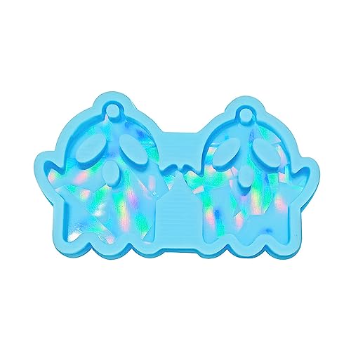 Silikonform mit Licht und Schlüsselanhänger, perforiert, für Ohrringe, Anhänger, handgefertigt, Valentinstag, Geburtstag, Schmuck Silikonform mit Licht und Schlüsselanhänger, perforiert, für Ohrringe, Anhänger, handgefertigt, Valentinstag, Geburtstag, Schmuck von TingHaoO