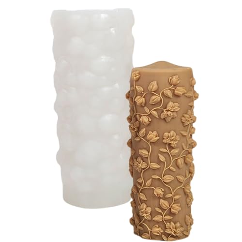 Silikonformen mit Blumenblatt-Zylindern für Seife, Schokolade, Süßigkeiten, Silikon-Säulenformen für Epoxidharz Silikonformen mit Blumenblatt-Zylindern für Seife, Schokolade, Süßigkeiten, Silikon-Säulenformen für Epoxidharz von TingHaoO