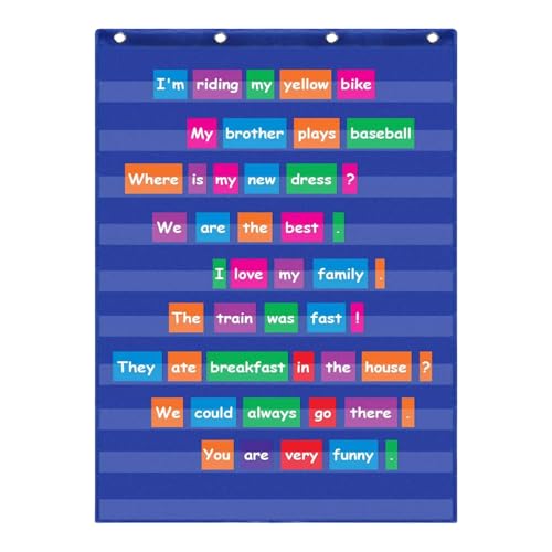 Standard-Taschendiagramme, Satzstreifen und Worttaschentafeln, transparent, 10 Taschen, Schulbedarf für Klassenzimmer Standard-Taschendiagramme, Satzstreifen und Worttaschentafeln, transparent, 10 Taschen, Schulbedarf für Klassenzimmer von TingHaoO