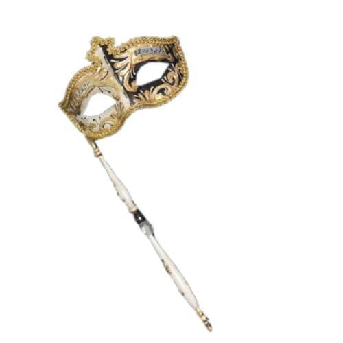 TingHaoO Maskerade mit Haltestab Halloween Kostüm Venezianer Karneval Karneval für Party TingHaoO Maskerade mit Haltestab Halloween Kostüm Venezianer Karneval Karneval für Party von TingHaoO