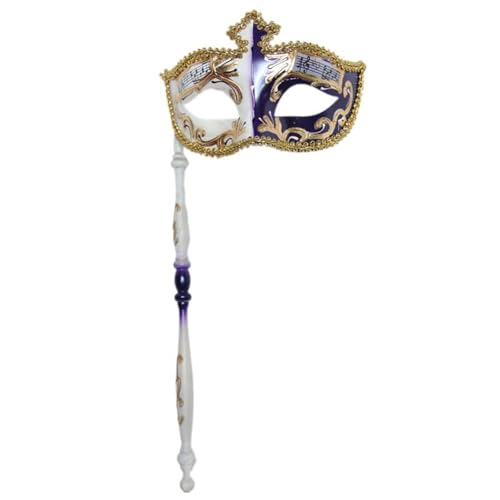 TingHaoO Maskerade mit Haltestab Halloween Kostüm Venezianer Karneval Karneval für Party TingHaoO Maskerade mit Haltestab Halloween Kostüm Venezianer Karneval Karneval für Party von TingHaoO